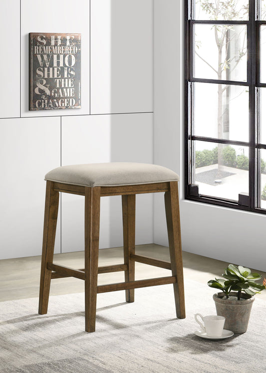 Sasha - 17" Counter Height Stool With Upholstered Seat Lilola Home