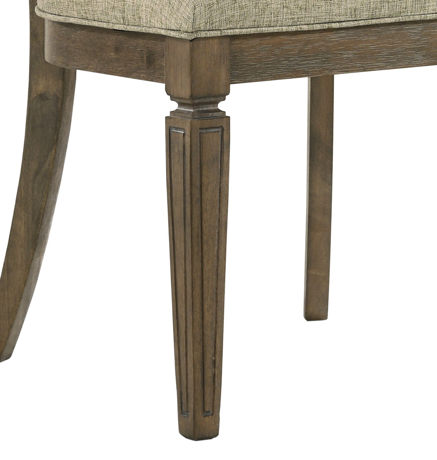 Parfield - 7 Pieces Dining Room Set - Light Brown / Oak Acme