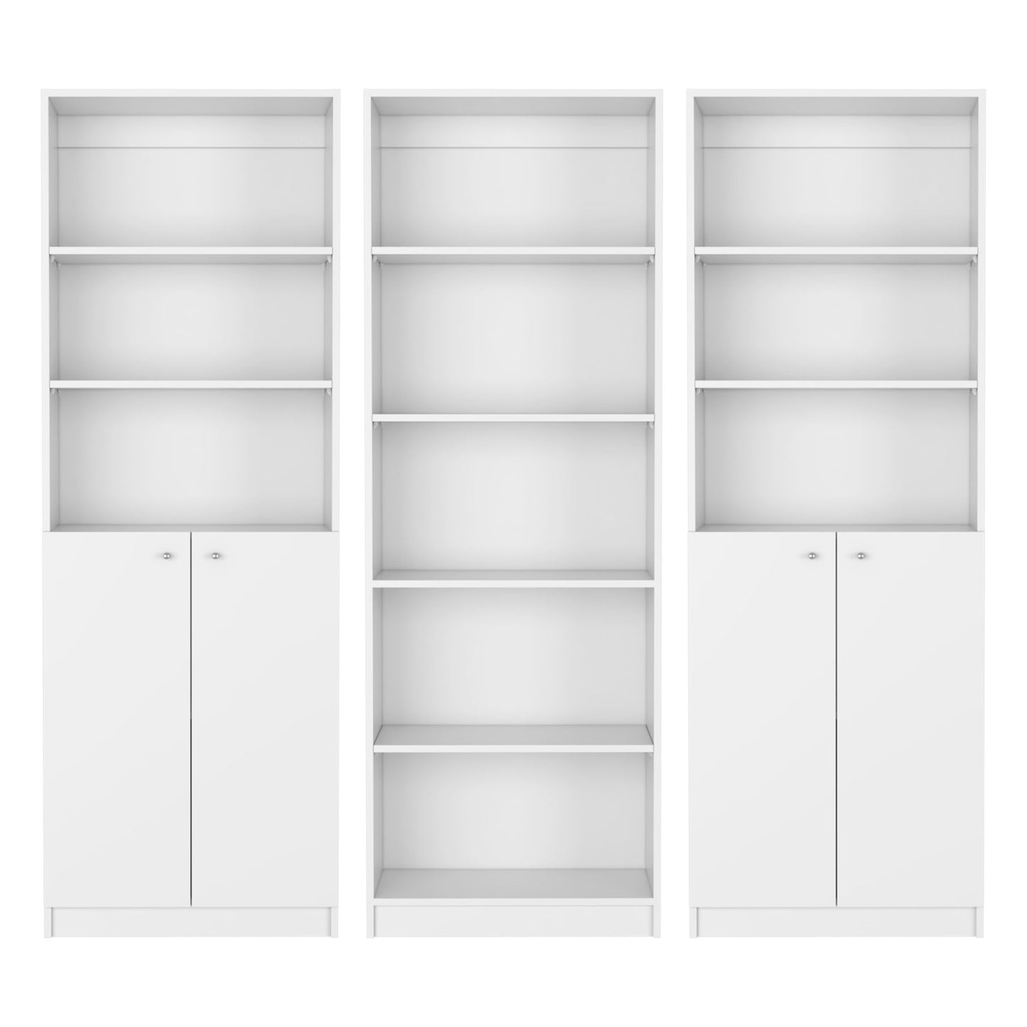 Levan - 3 Piece Living Room Set With 3 Bookcases Home Essentials