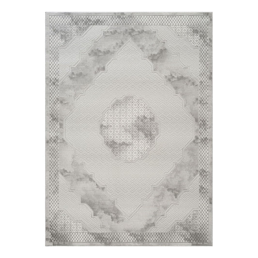 Geometrix - Medallion Rug With Geometric 3D Effect Icona Home Decor