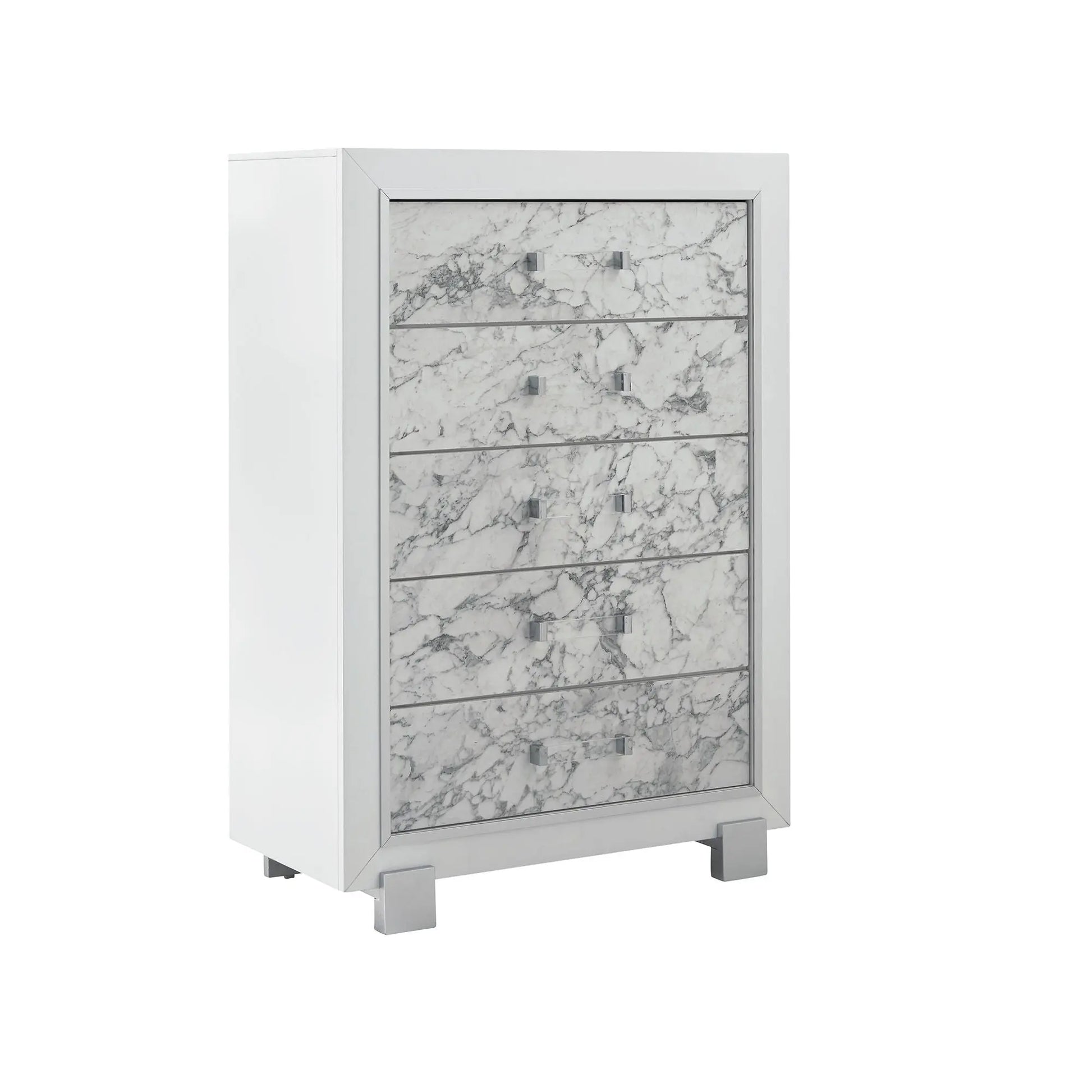 Skye - Marble Chest - White Global Furniture USA