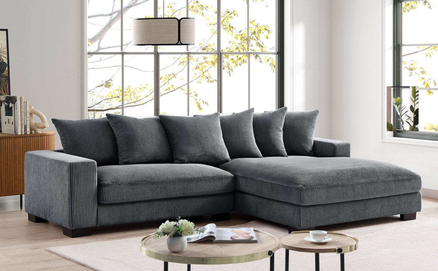 Luxe - Oversized 2 Piece Sectional Couches For Living Room, L Shaped Sofa With Chaise US Pride