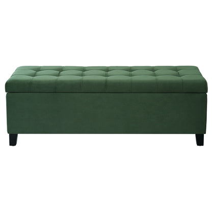 Upholstered Storage Ottoman Bench, Foot Rest For Bedroom Noble House