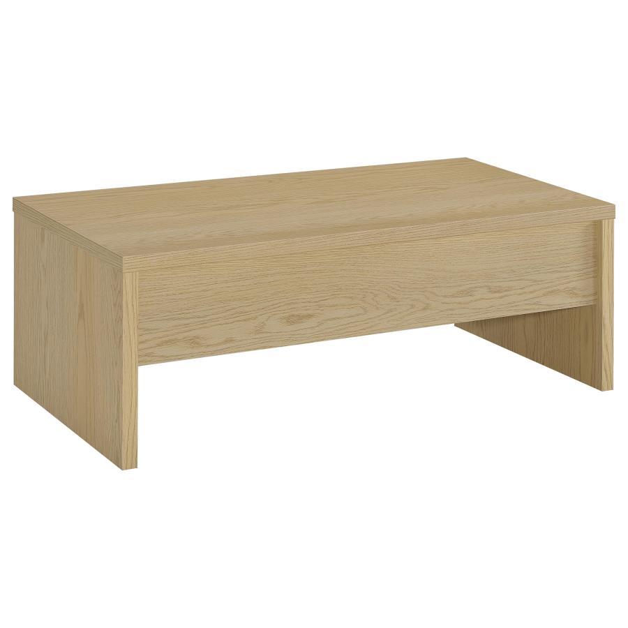 Canoga - Engineered Wood Lift Top Coffee Table - Light Oak Coaster Fine Furniture