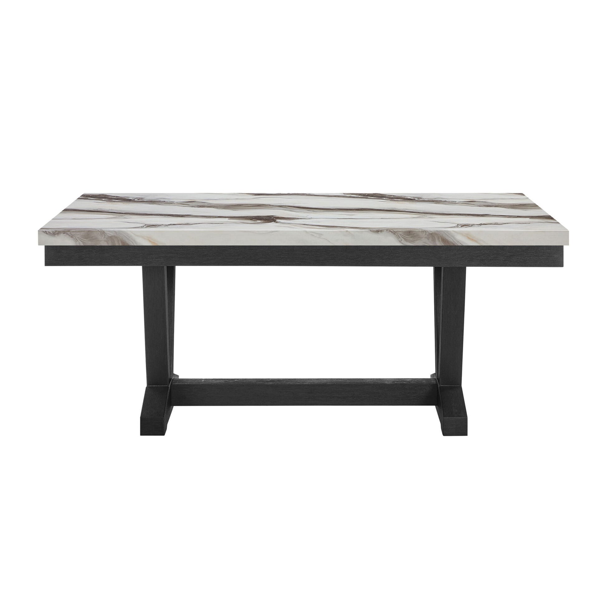 Panda - Dining Table And Trestle Base - Black Global Furniture USA