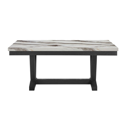 Panda - Dining Table And Trestle Base - Black Global Furniture USA