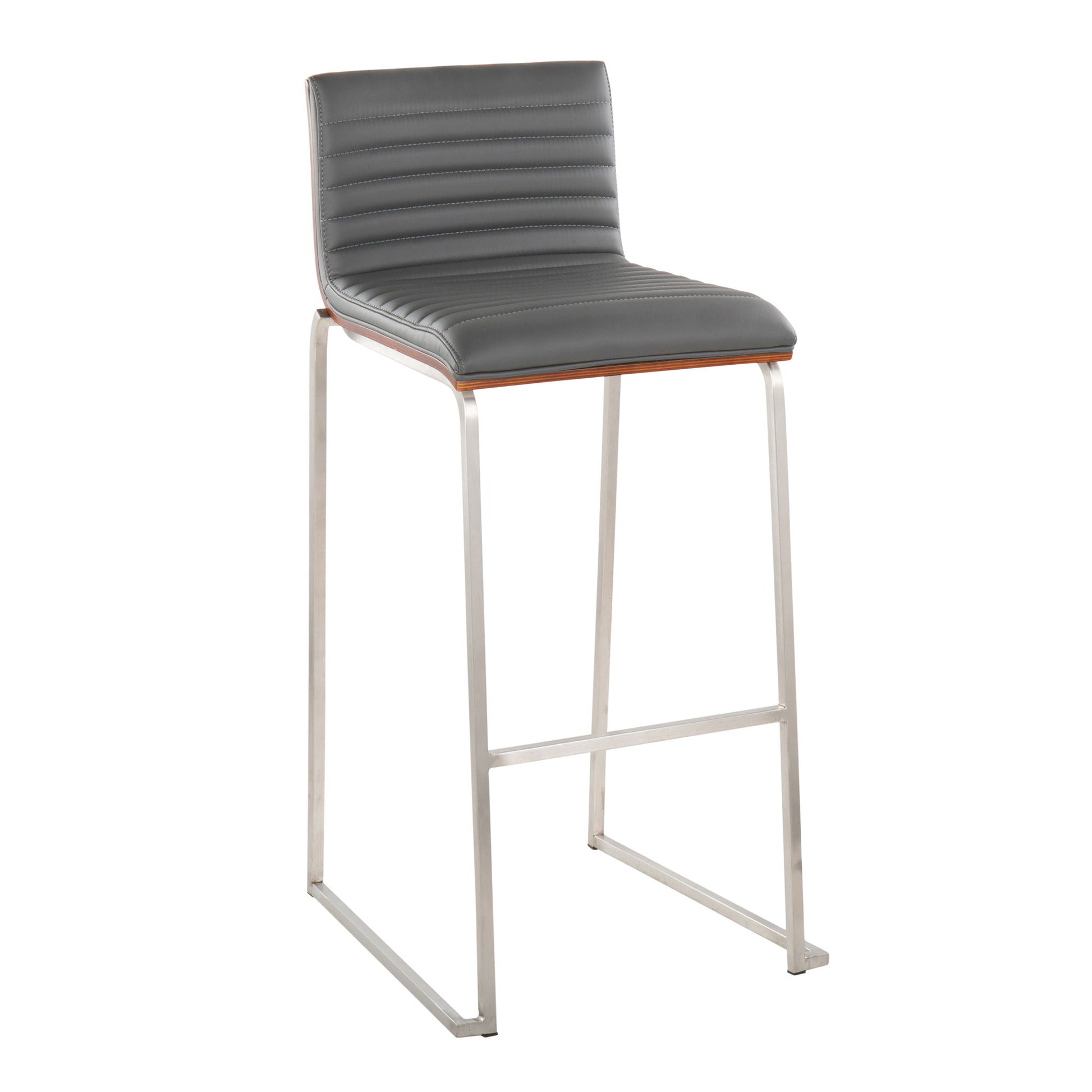 Mason Mara - Contemporary Fixed Height Barstool (Set of 2) Lumi Source