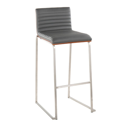 Mason Mara - Contemporary Fixed Height Barstool (Set of 2) Lumi Source