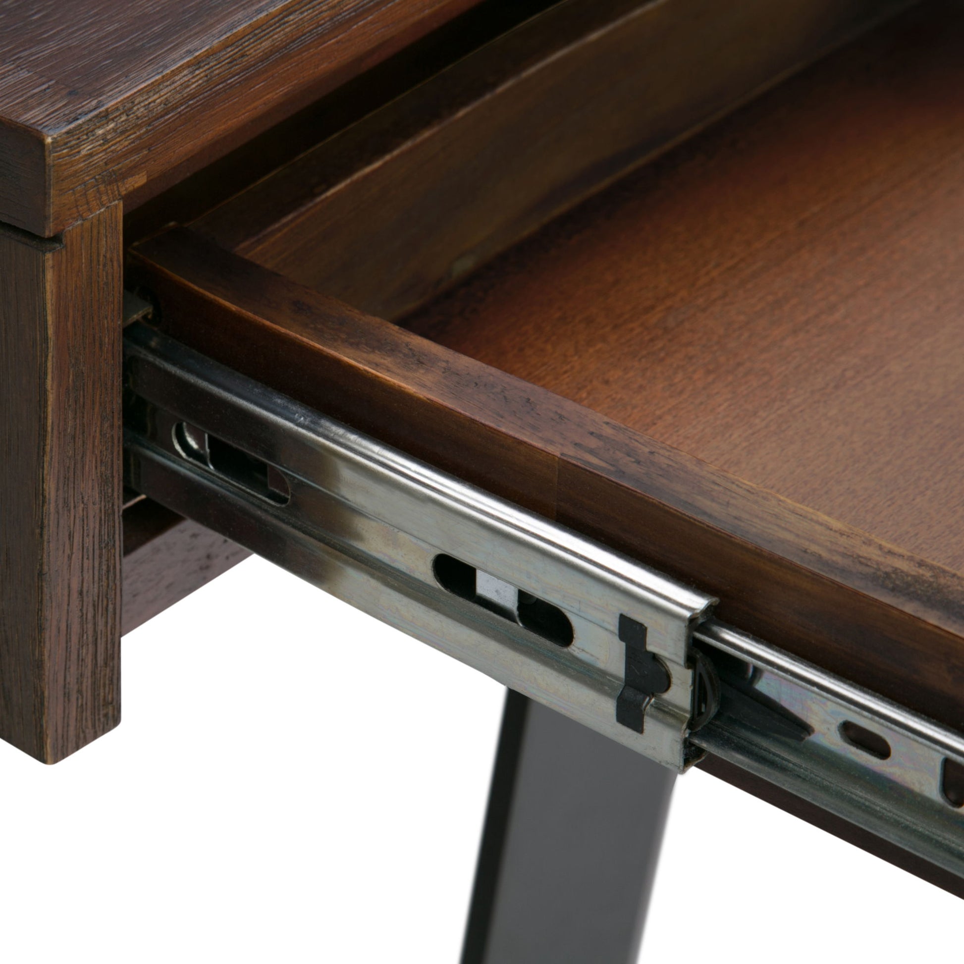 Lowry - Desk - Distressed Charcoal Brown Simpli-Home