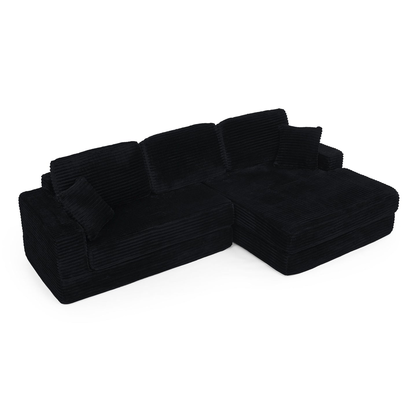 Modern Minimalist L Shape Modular Sectional Sofa, Couch Home Essentials