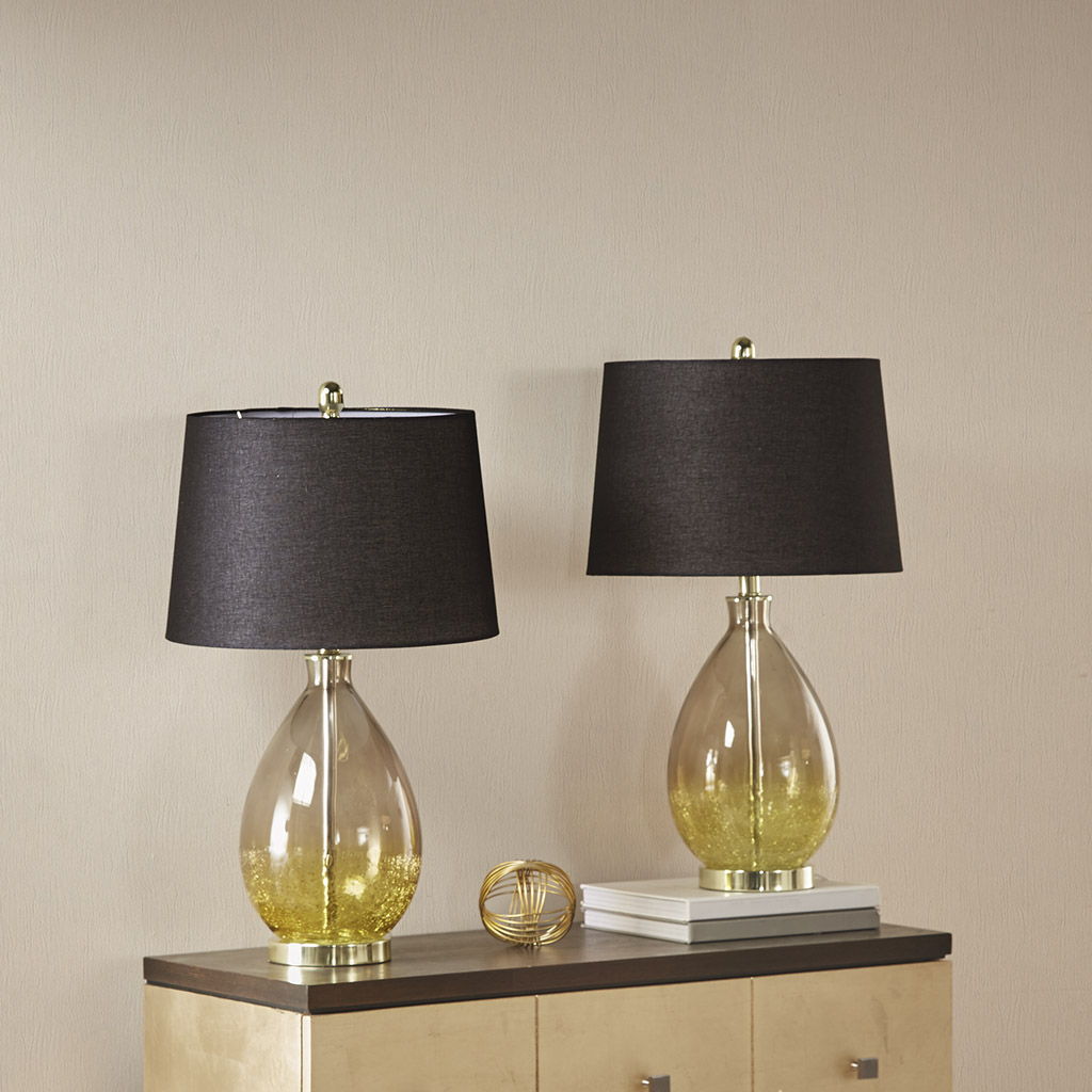 Cortina - Ombre Glass Table Lamp (Set of 2) - Gold