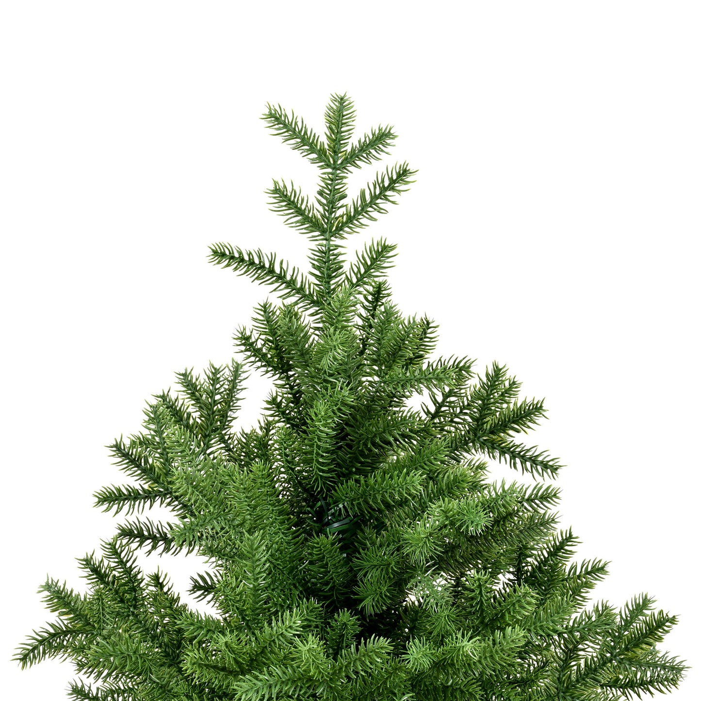 7Ft Spruce Full Christmas Tree Unlit With Hinged Branches And Foldable Stand - Green Daily Nest