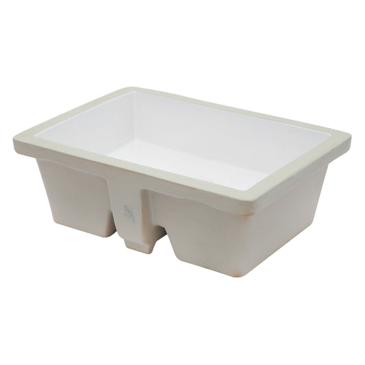Modern Ceramic Rectangular Undermount Bathroom Sink With Overflow Daily Nest