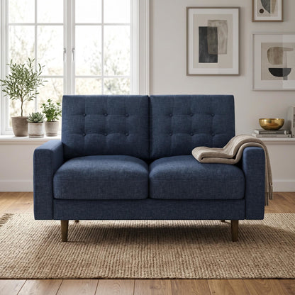 Loveseat Sofa, Tufted Back Upholstered 2 Seat Couch US Pride