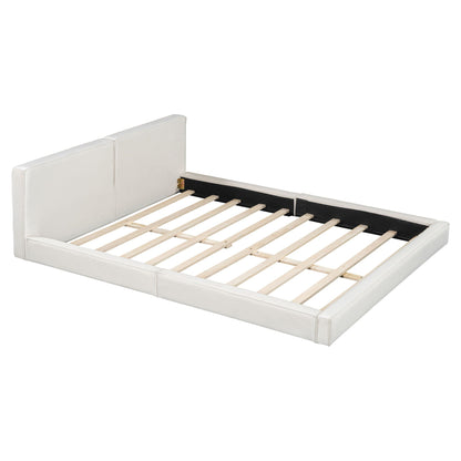 Upholstered Platform Bed, Grounded Bed With Solid Frame Halcyon Home