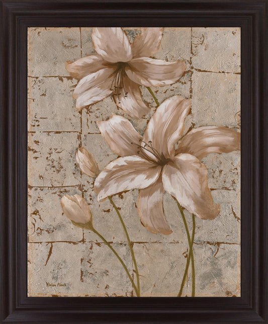 Blush Petals - 28" x 34" Framed Wall Art Classy Art