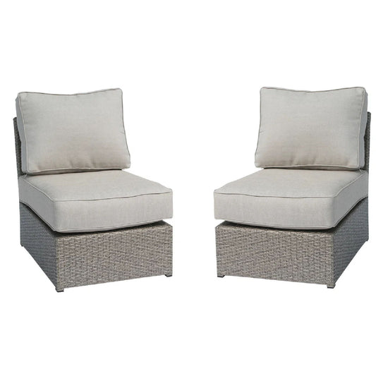 Armless Patio Chair With Cushions LSI Patio Furniture