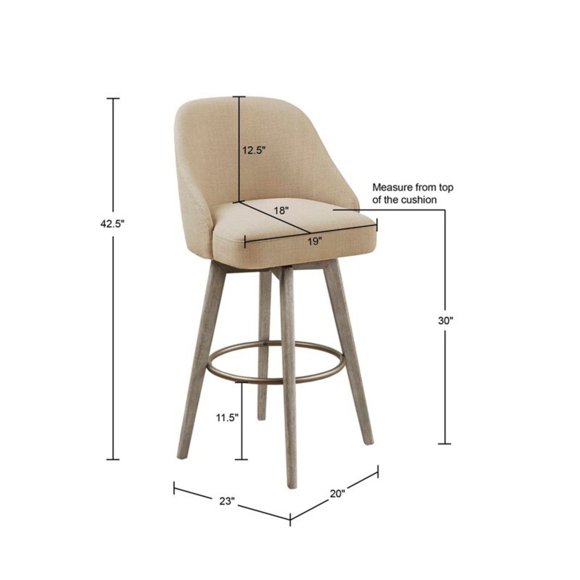 Bar Stool With Swivel Seat - Sand JLA