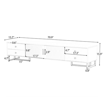 Modern TV Stand With Storage For Living Room Hearth and Haven