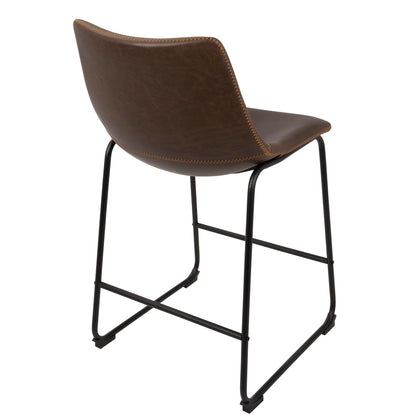 Duke - Contemporary Counter Stool (Set of 2) Lumi Source