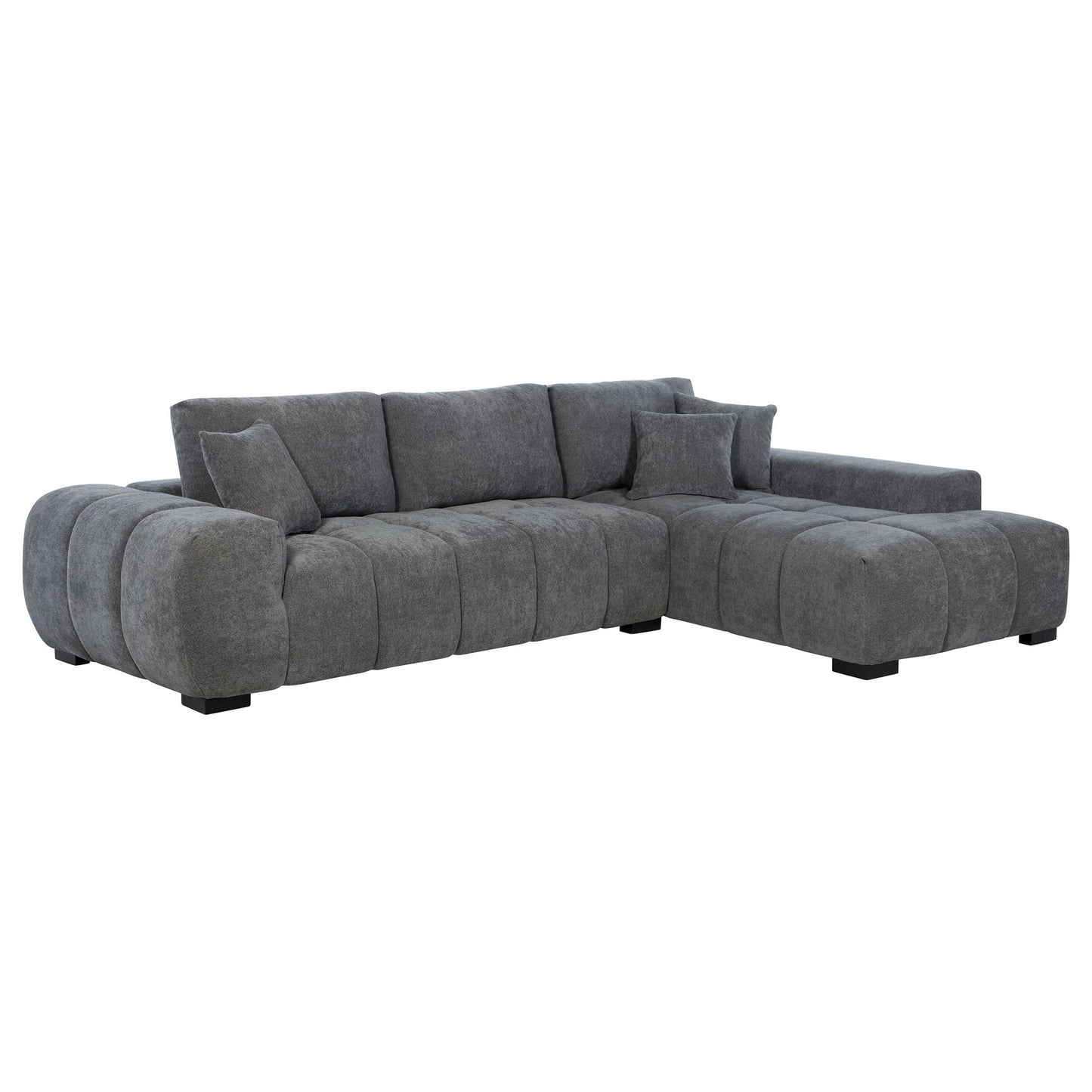 Plather - Sectional Chaise Sofa Furniture Max
