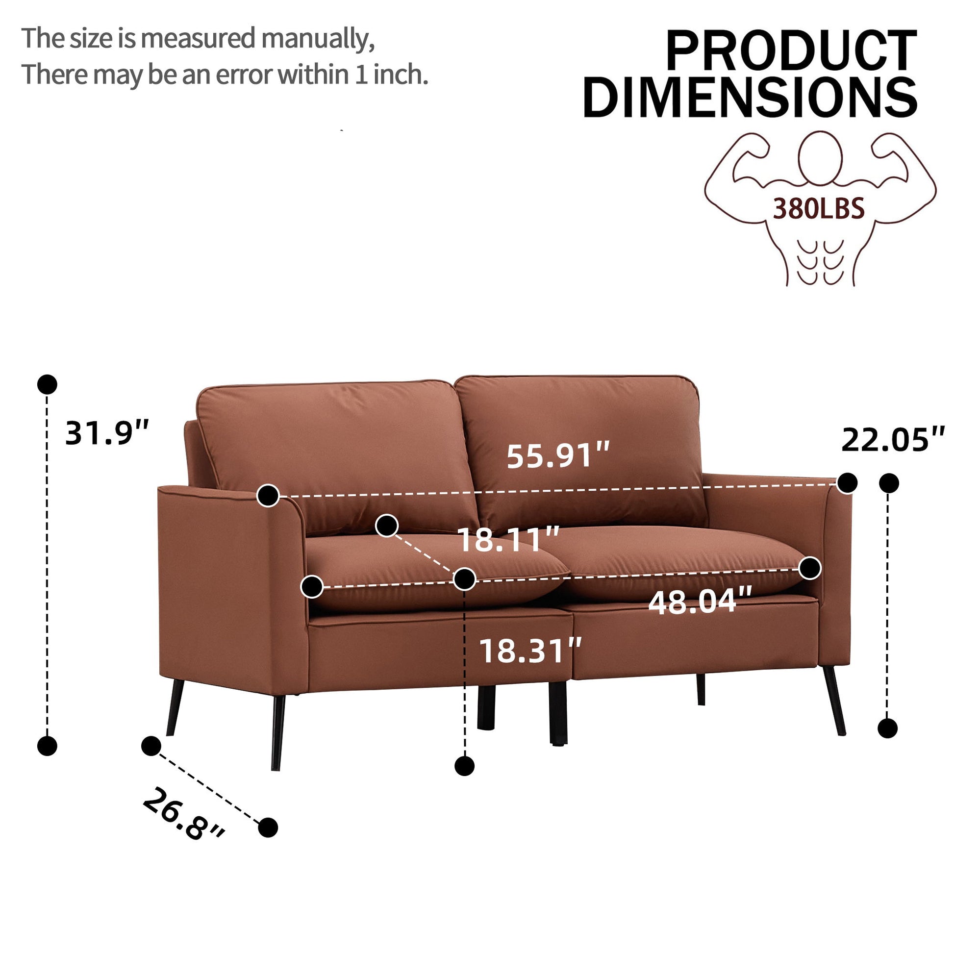 Upholstered Sofa Loveseat For Living Room Home Essentials