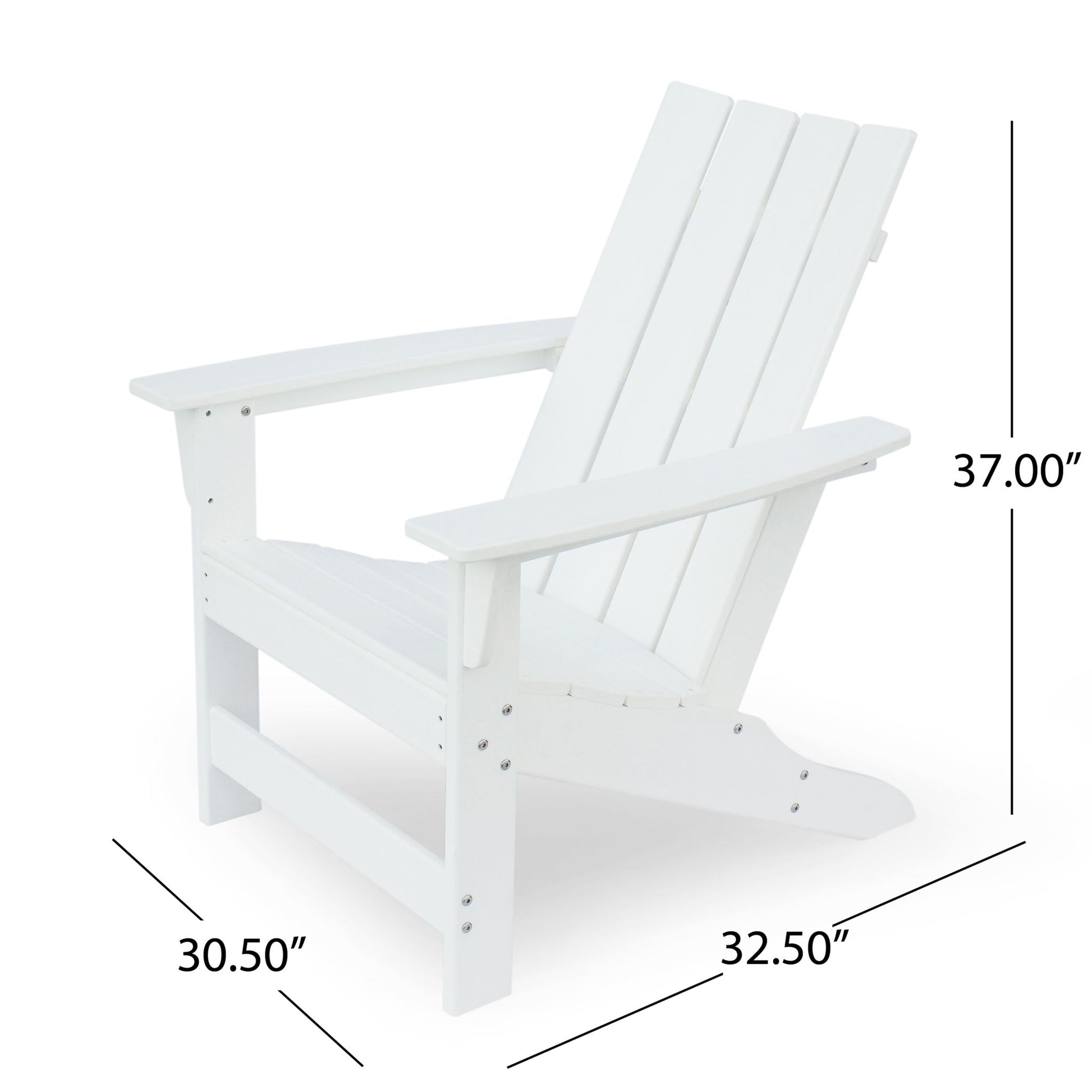 Enigmara - Outdoor High Density Resin Adirondack Chair Noble House