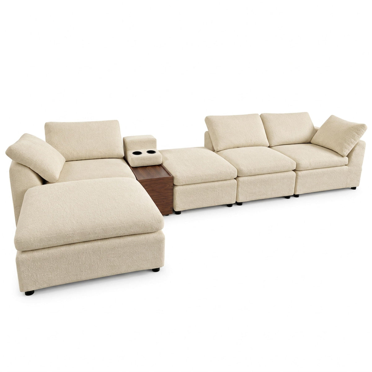 Modular Cloud Couch With Storage Console Home Essentials