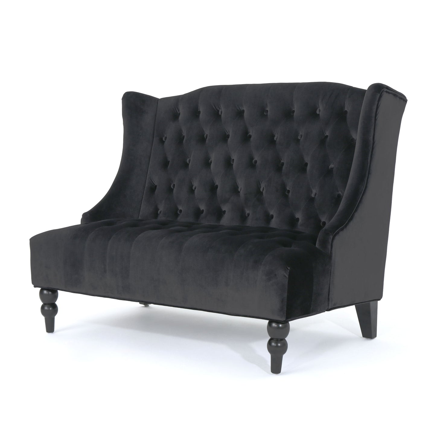 Nurturing - Upholstered Loveseat With Wing Back And Diamond Tufting Noble House