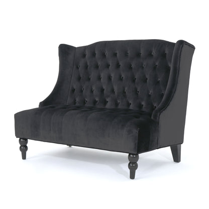 Nurturing - Upholstered Loveseat With Wing Back And Diamond Tufting Noble House