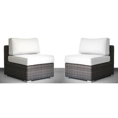 Seating Set With Cushions Handcrafted Wicker Design LSI Patio Furniture