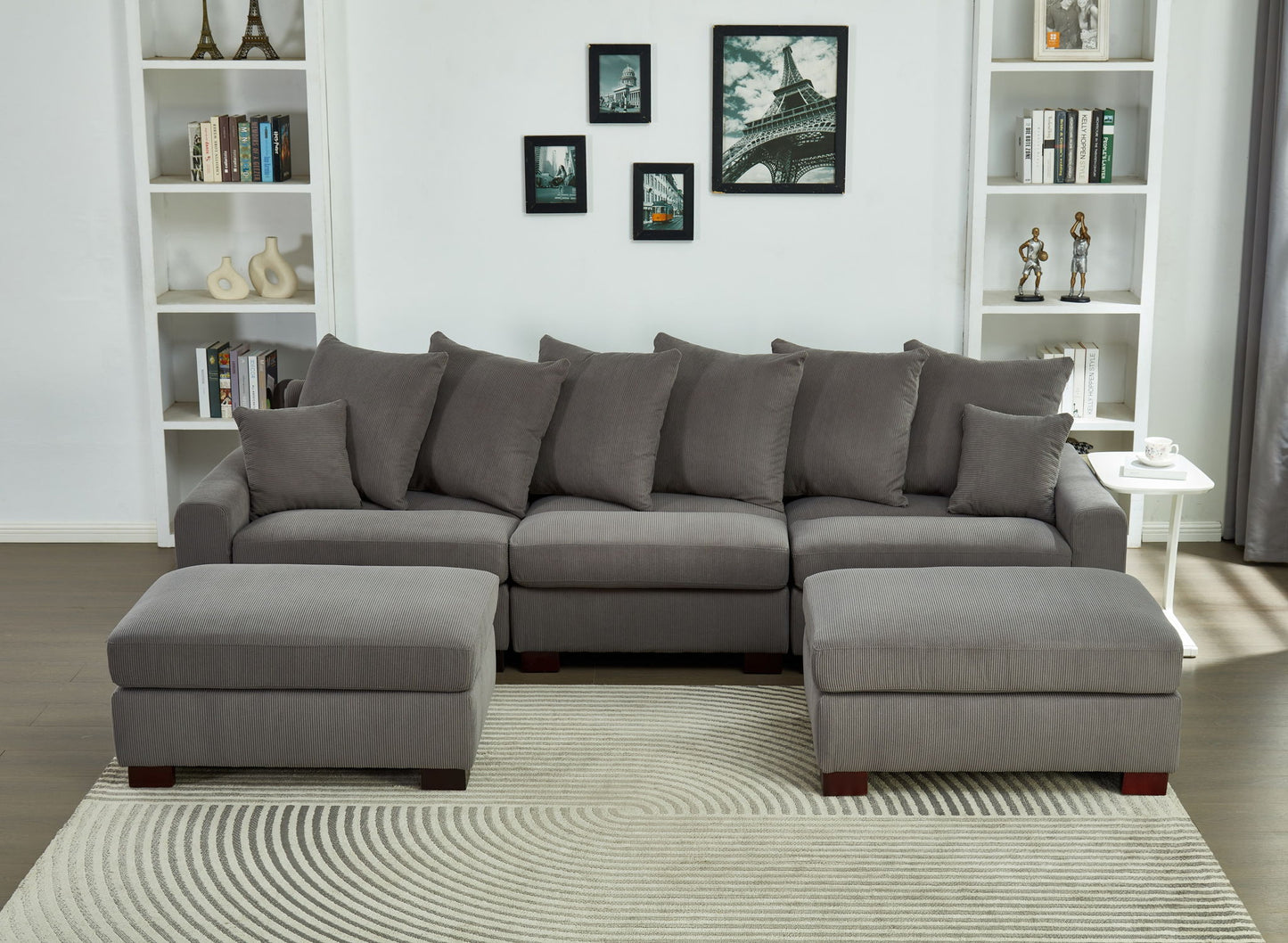 5 Seater Oversized Convertible L & U Shaped Couch Home Essentials