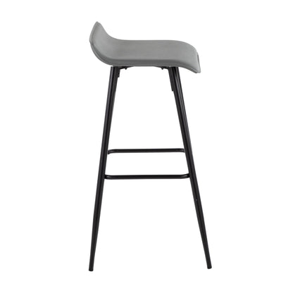 Ale - Contemporary Fixed-Height Bar Stool (Set of 2) Lumi Source