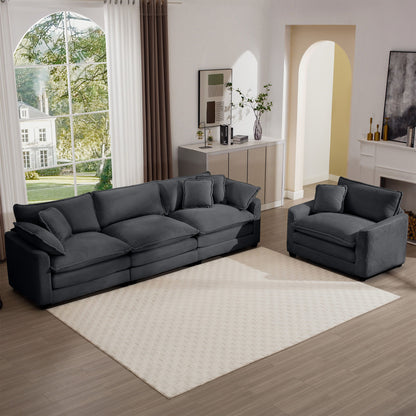 Elegant Oversized Sectional Sofa Set With Deep Seats And Flexible Layout Home Essentials