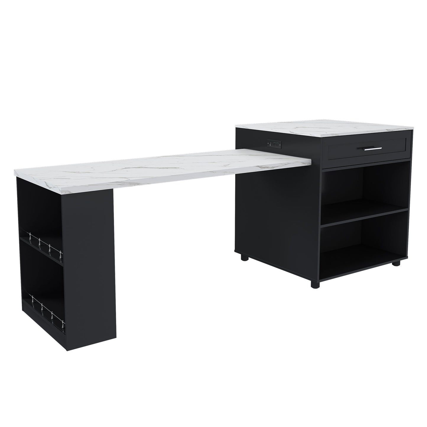 Expandable Kitchen Island With Power Outlet Home Essentials