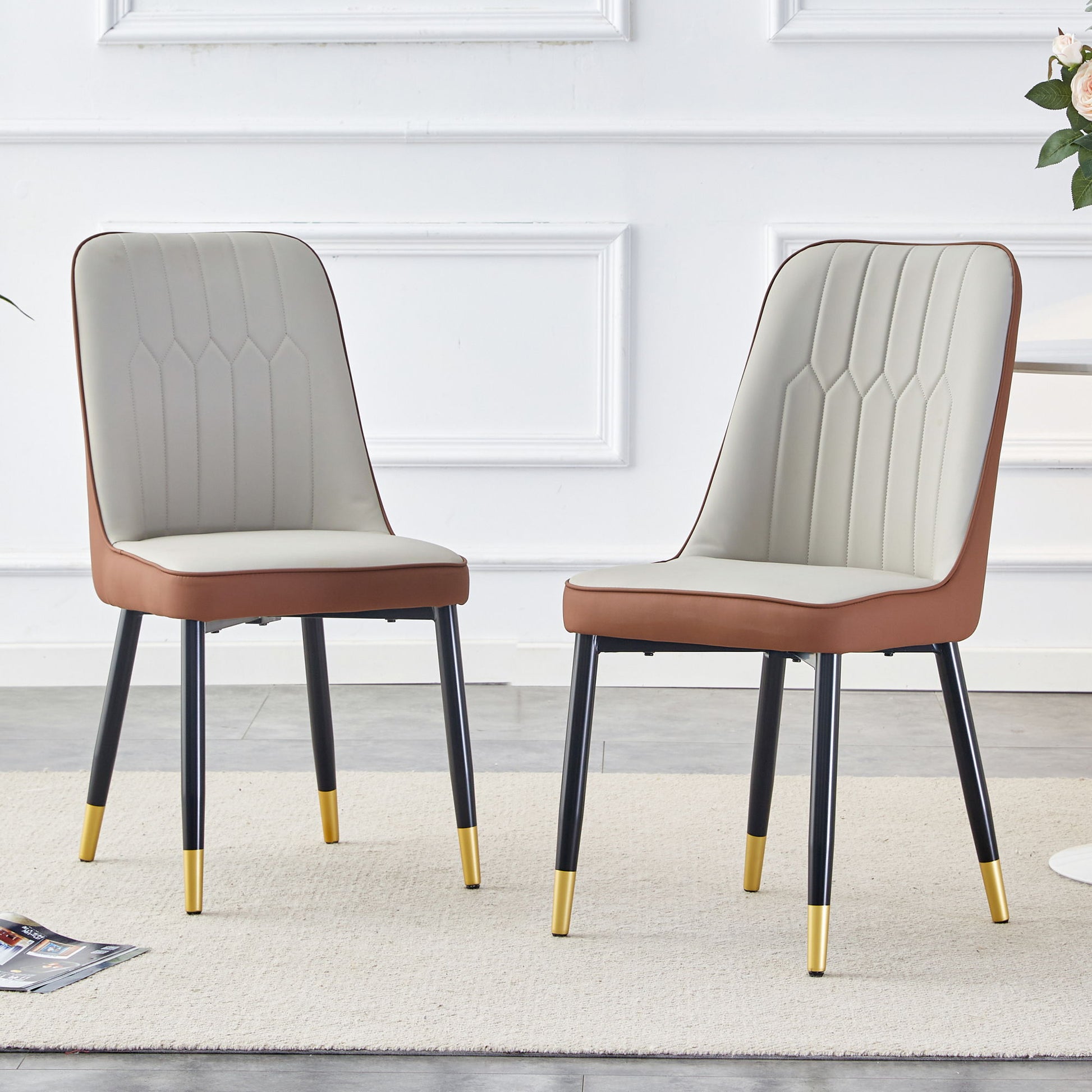 Modern Dining Chair With Metal Leg Home Essentials