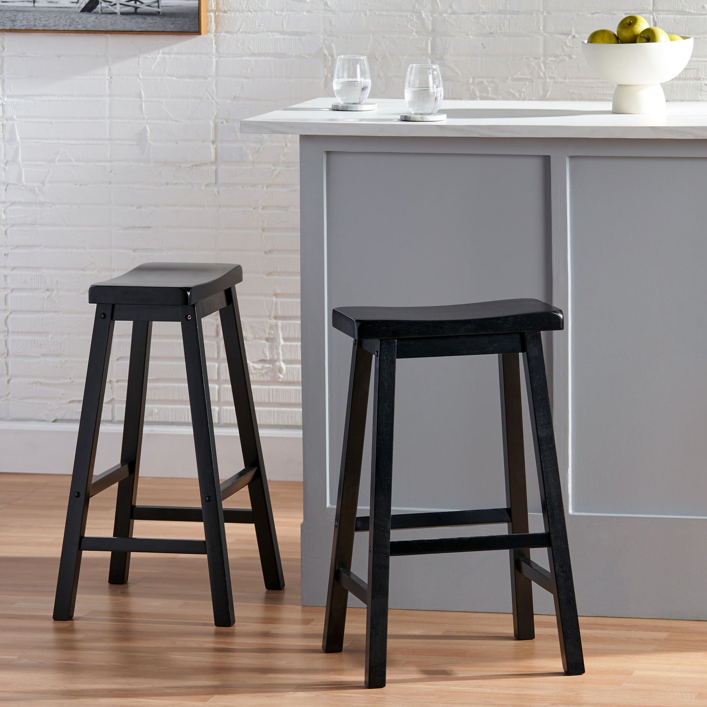 Saddle Stool - Black Noble House