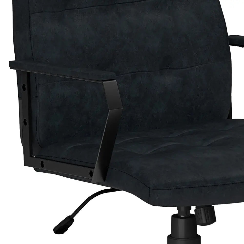 Foley - Swivel Office Chair - Distressed Blue Simpli-Home