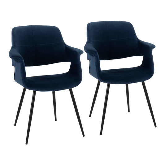 Vintage Flair - Glam, Art Deco Chair (Set of 2) Lumi Source