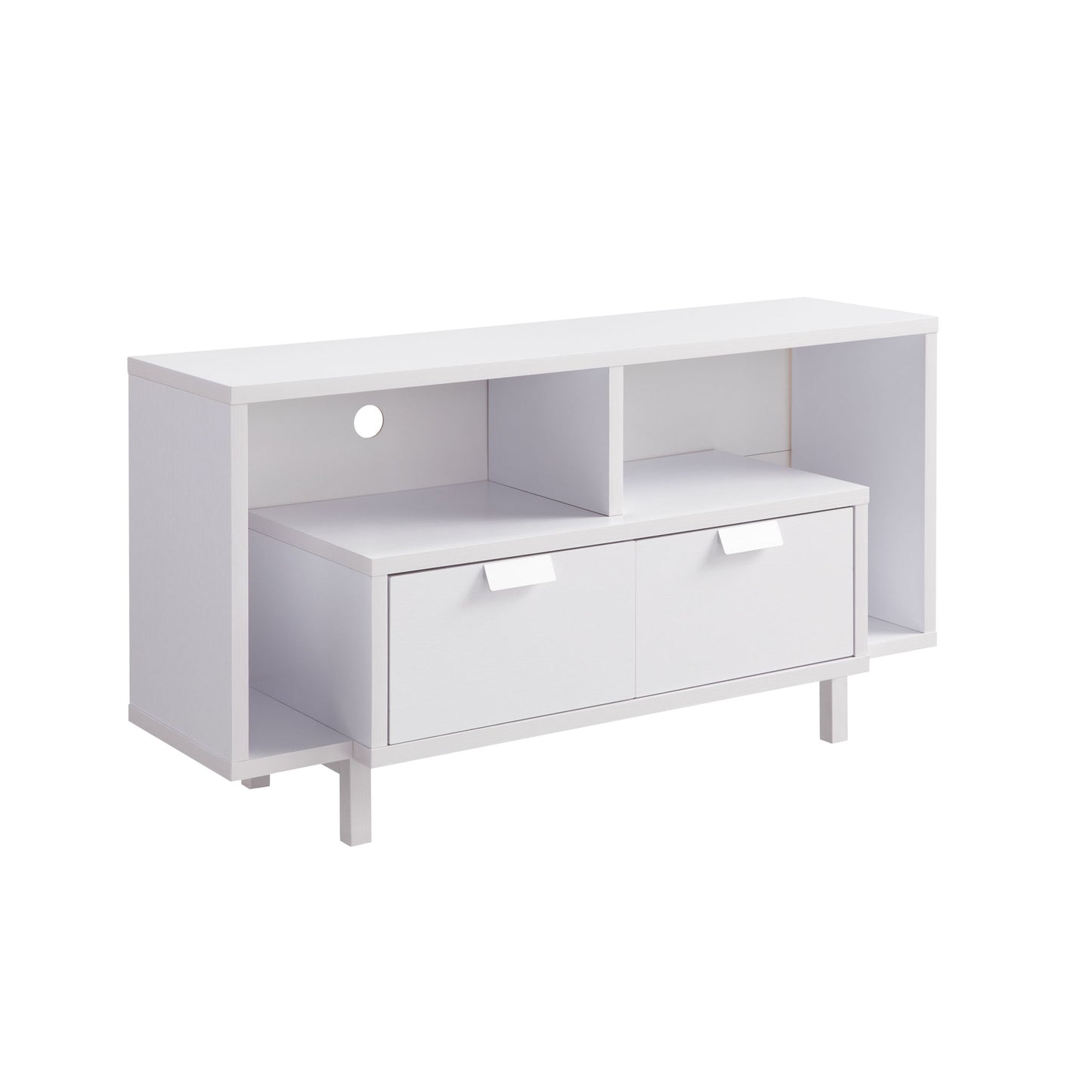 Modern TV Stand & Two Shelves And Two Drawers Home Essentials