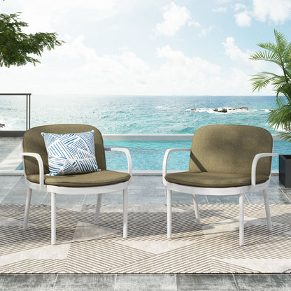 Luna - Outdoor Club Chair (Set of 2) Noble House