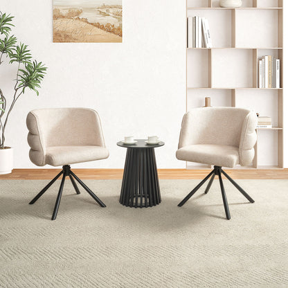 270 Degree Swivel Upholstered Desk Chairs (Set of 2) Home Essentials