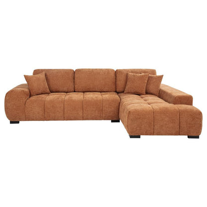 Octavia - Fabric Upholstered Sectional Chaise Sofa Coaster Fine Furniture