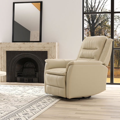 Swivel Recliner With Manual Adjustable Footrest Home Essentials