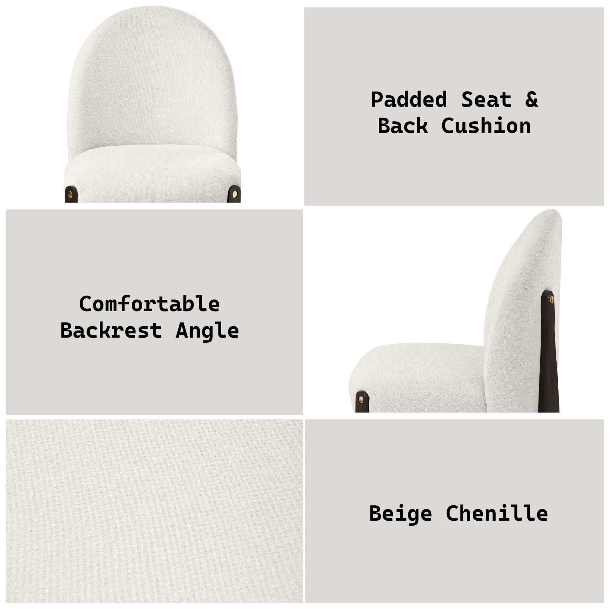 Clayten - Side Chair (Set of 2) - Beige Acme