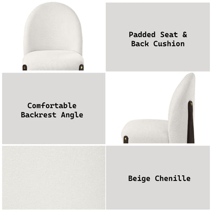 Clayten - Side Chair (Set of 2) - Beige Acme