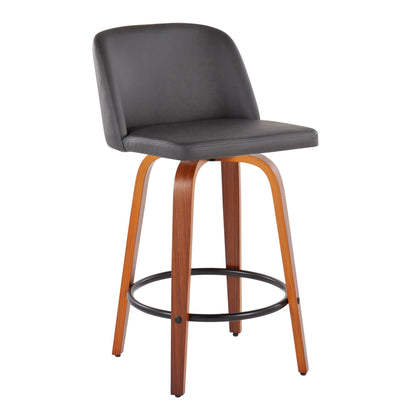 Toriano - Mid Century Modern, Counter Stool (Set of 2) Lumi Source