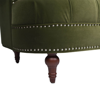 La Rosa - Victorian Chesterfield Tufted Sofa Jennifer Taylor Home
