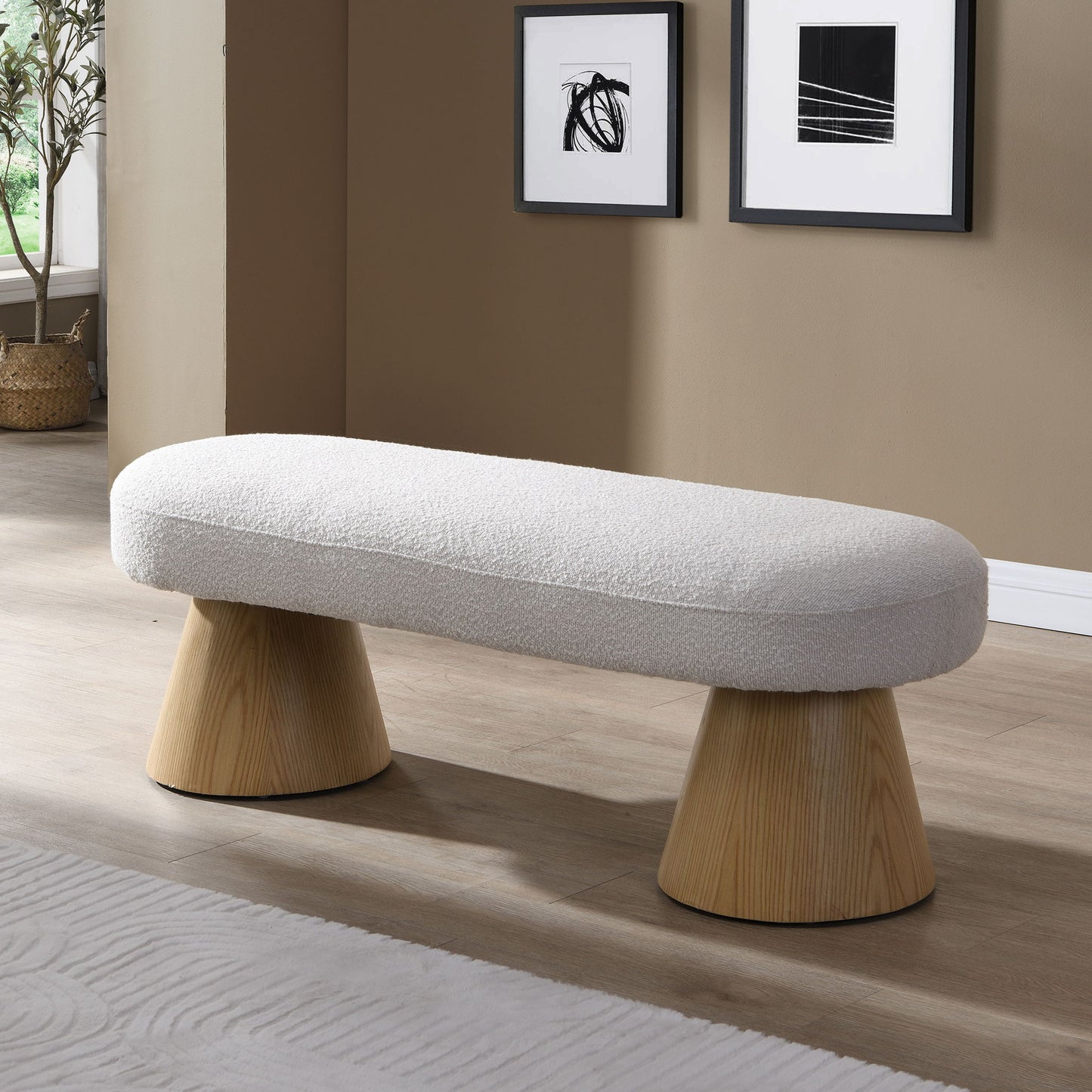 Upholstered Bench For Dining Room Noble House