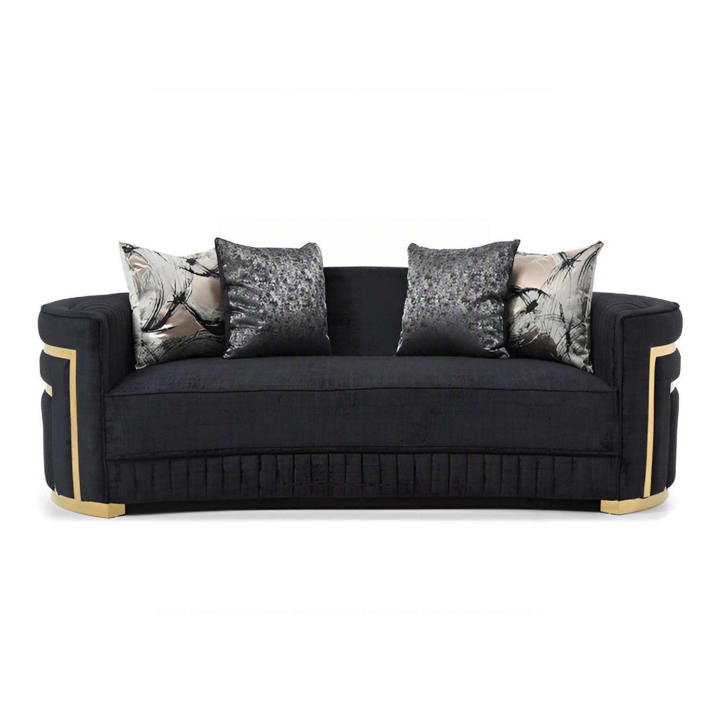 Soledad - Sofa With Upholstery And Hued Accents - Black Glory Furniture